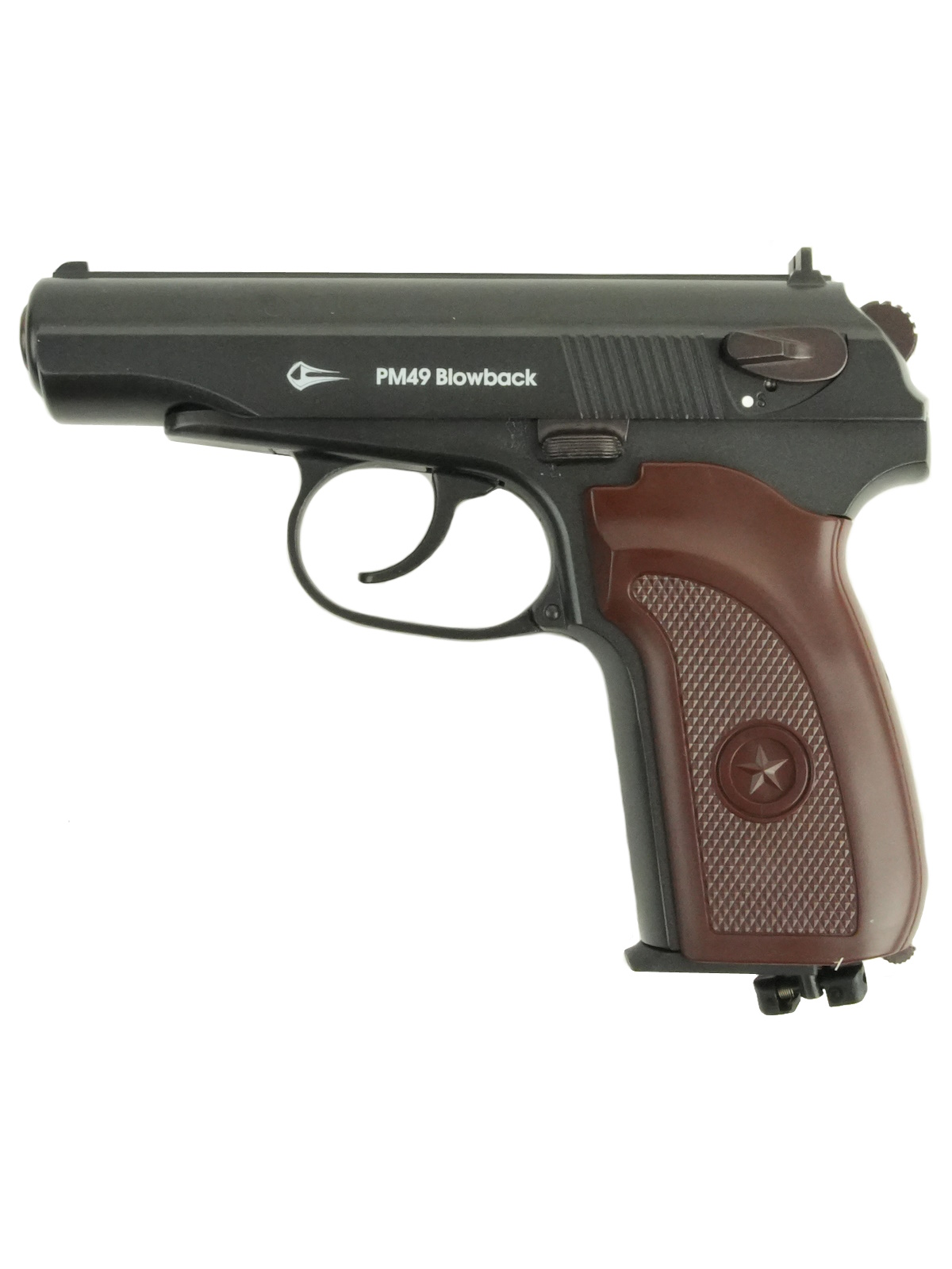 Пистолет пневматический PM49, к.4,5мм (blowback)
