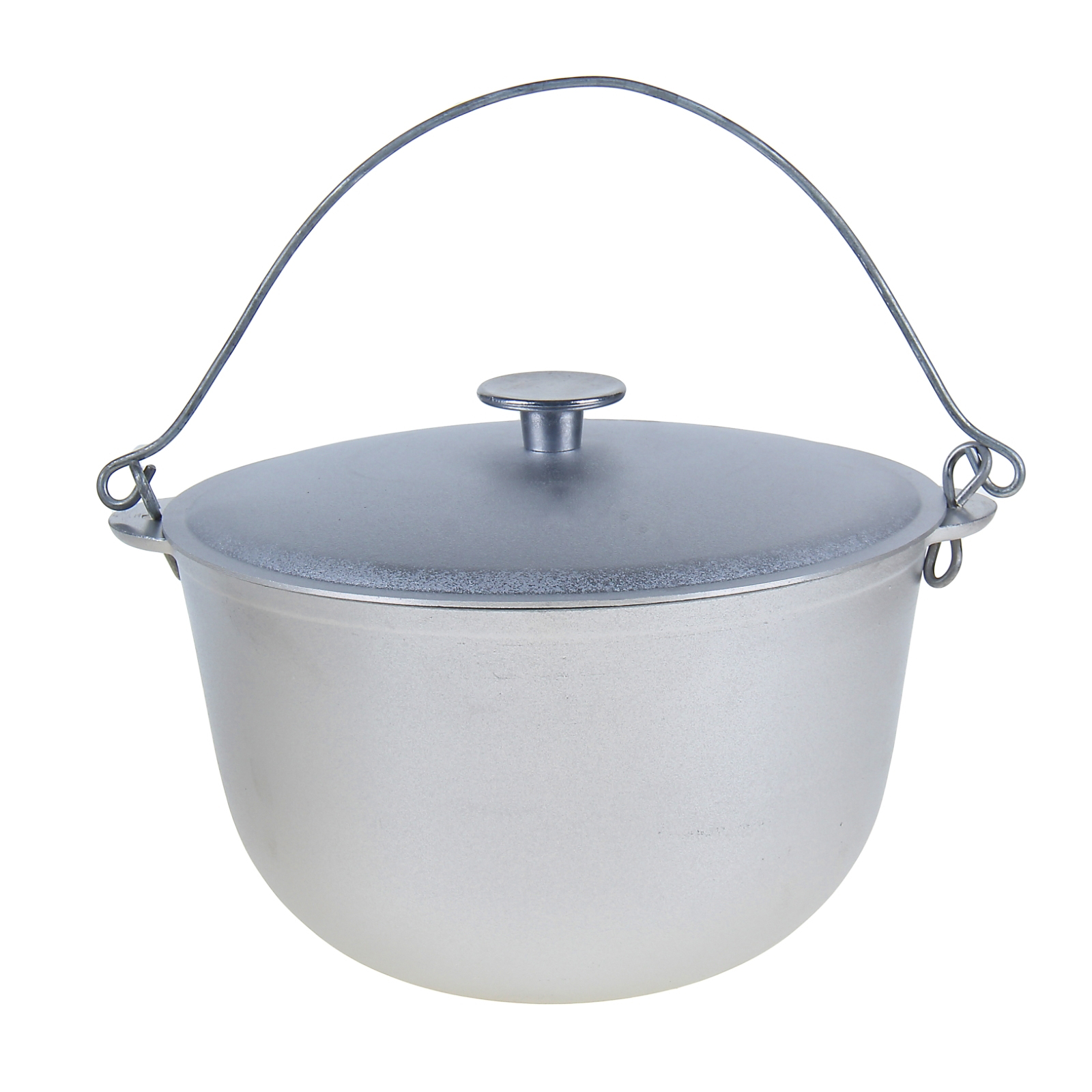 Казан походный 6л с крышкой и ручками d=26