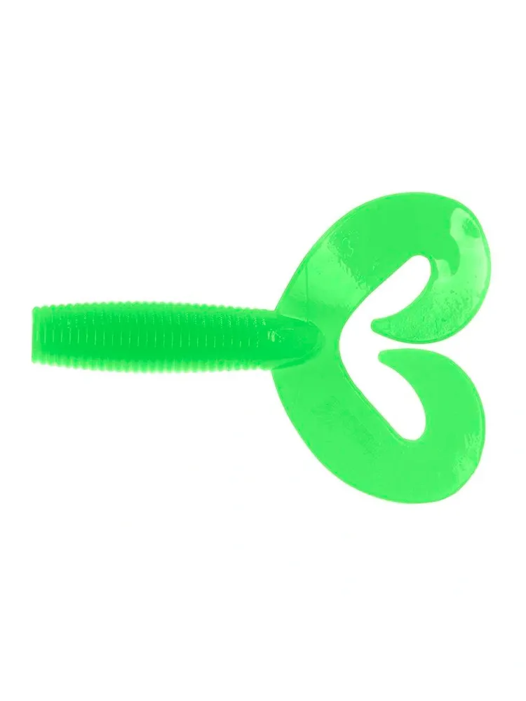 Твистер Credo Double Tail 3.54", 9см, Electric Green Твистер Credo Double Tail 3.54", 9см, Electric Green