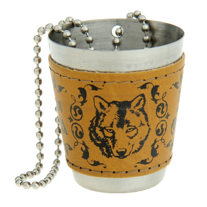Стаканчик "Волк" с цепочкой
