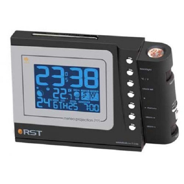 Погодная станция проекционная  meteo projection белая